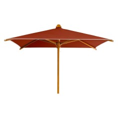 Parasol KOTO 2m x 2m - mât en bois koto - VLAEMYNCK