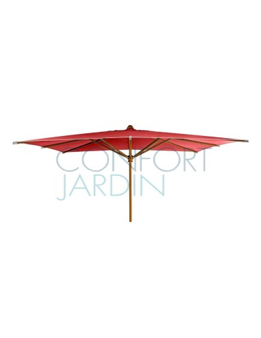 Parasol KOTO 400 x 300 cm - mât en bois koto - VLAEMYNCK