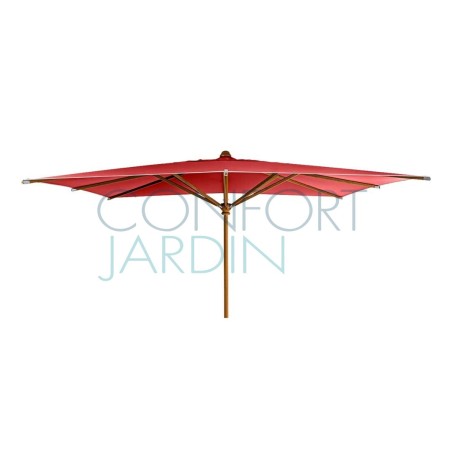 Parasol KOTO 400 x 300 cm - mât en bois koto - VLAEMYNCK
