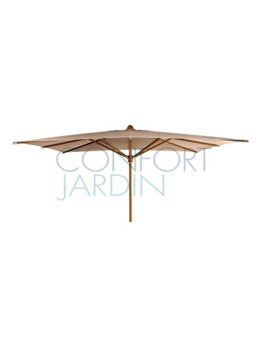 Parasol KOTO 400 x 300 cm - mât en bois koto - VLAEMYNCK