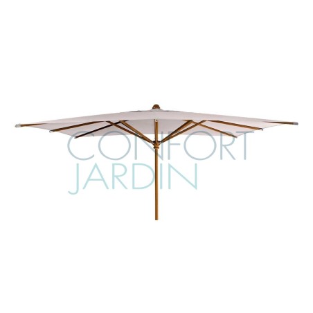 Parasol KOTO 400 x 300 cm - mât en bois koto - VLAEMYNCK