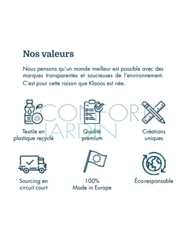 Parapluie recyclé - Pivoine noire - KLAOOS