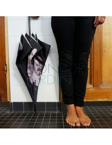 Parapluie recyclé - Pivoine noire - KLAOOS