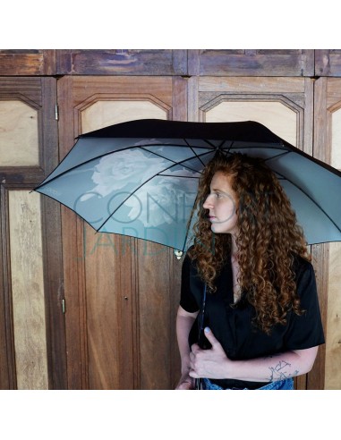 Parapluie recyclé - Pivoine noire - KLAOOS