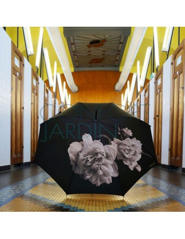 Parapluie recyclé - Pivoine noire - KLAOOS