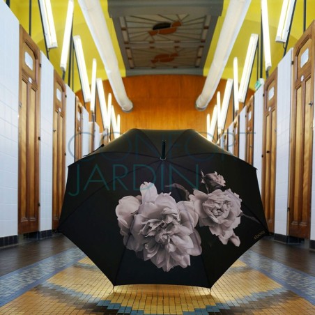Parapluie recyclé - Pivoine noire - KLAOOS