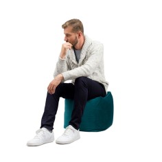 Pablo Velvet - pouf cube - JUMBOBAG 2