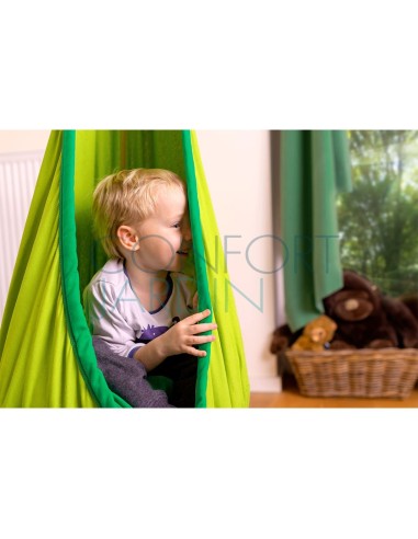 LA SIESTA® Joki Froggy - Nid-hamac enfant en coton bio