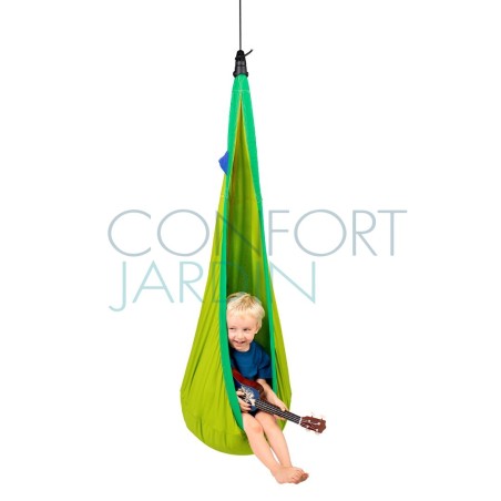 LA SIESTA® Joki Froggy - Nid-hamac enfant en coton bio