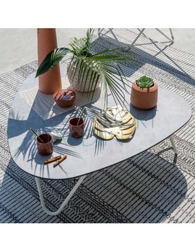 COCOON table basse Mica - Titane - LAFUMA