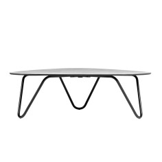 COCOON table basse 33cm Ciment - Noir - LAFUMA 2