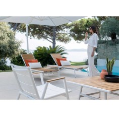 Fauteuil bas en aluminium Pilotis - Vlaemynck 2