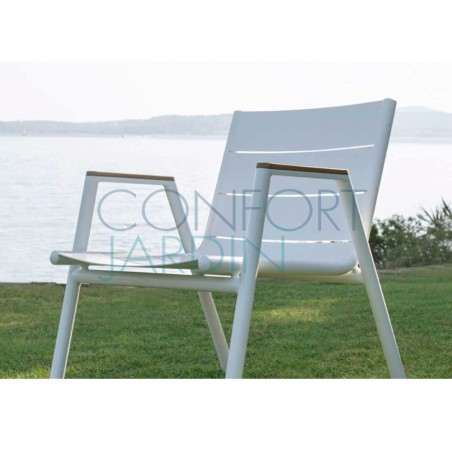 Fauteuil bas en aluminium Pilotis - Vlaemynck