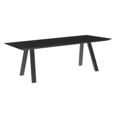 Table repas rectangulaire anthracite VANITY -220 x 110 cm - VLAEMYNCK