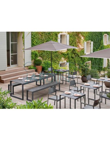 Fauteuil repas PERSPECTIVE - anthracite - VLAEMYNCK