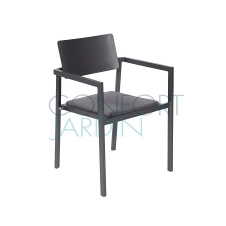 Fauteuil repas PERSPECTIVE - anthracite - VLAEMYNCK