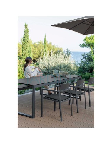 Fauteuil repas PERSPECTIVE - anthracite - VLAEMYNCK