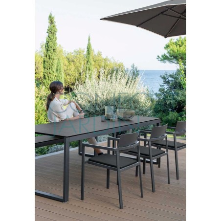 Fauteuil repas PERSPECTIVE - anthracite - VLAEMYNCK