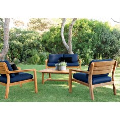 Table basse en teck massif naturel LODGE -  Vlaemynck 2