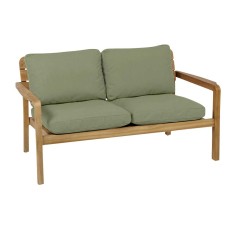 Banquette 2 places en teck LODGE - Batyline Eden -  Vlaemynck 2
