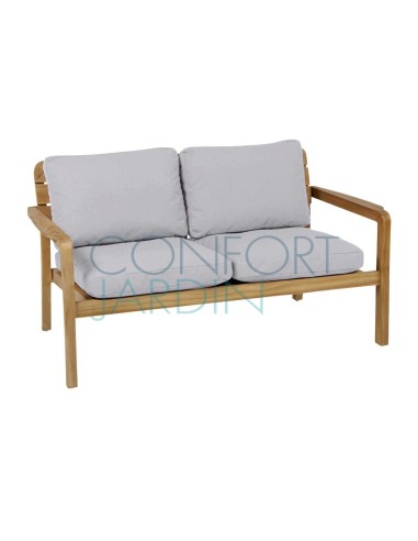 Banquette 2 places en teck LODGE - Batyline Eden - Vlaemynck