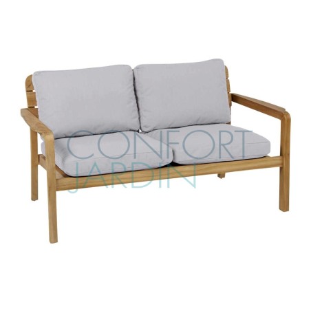 Banquette 2 places en teck LODGE - Batyline Eden - Vlaemynck