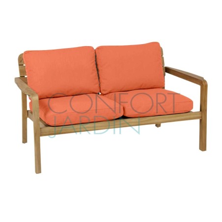 Banquette 2 places en teck LODGE - Batyline Eden - Vlaemynck