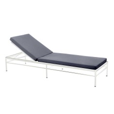 Bain de soleil RIVAGE - blanc -toile natté de Sunbrella® - VLAEMYNCK