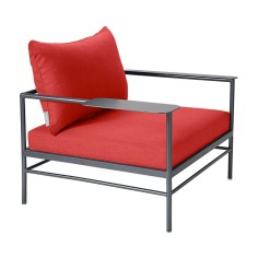 Fauteuil Rivage anthracite - tissu teint masse - Vlaemynck