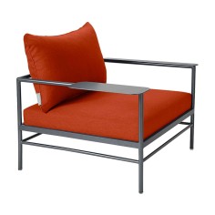 Fauteuil Rivage anthracite - tissu teint masse - Vlaemynck 2