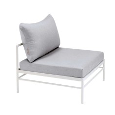 Chauffeuse Rivage - blanc coton - tissu Batyline EDEN - Vlaemynck