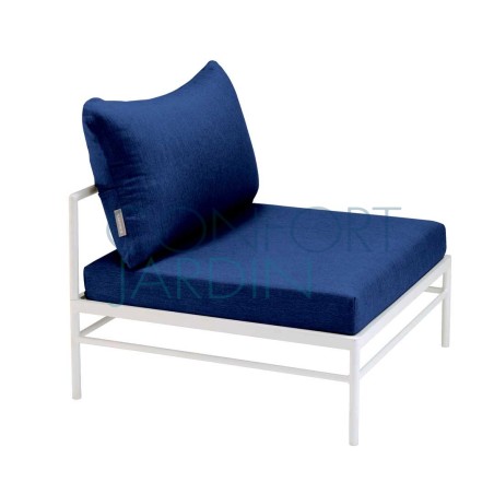 Chauffeuse Rivage - blanc coton - tissu Batyline EDEN - Vlaemynck