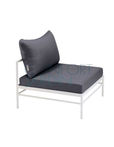 Chauffeuse Rivage - blanc coton - tissu Batyline EDEN - Vlaemynck