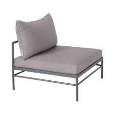 Chauffeuse Rivage - basalte - tissu teint masse - Vlaemynck