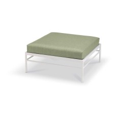 Pouf Rivage - blanc coton - tissu Batyline EDEN - Vlaemynck