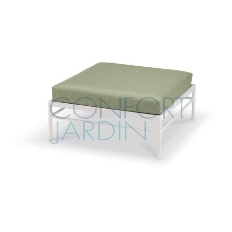 Pouf Rivage - blanc coton - tissu Batyline EDEN - Vlaemynck