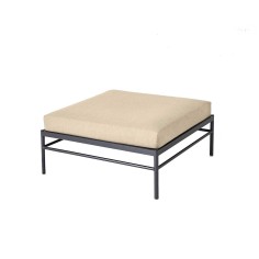 Pouf Rivage - basalte - tissu Batyline EDEN - Vlaemynck