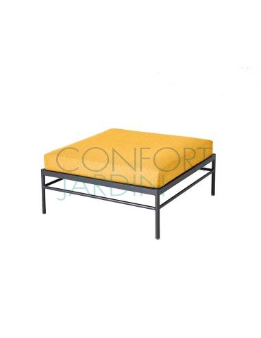 Pouf Rivage - basalte - tissu Batyline EDEN - Vlaemynck