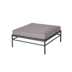 Pouf Rivage - basalte - tissu teint masse - Vlaemynck