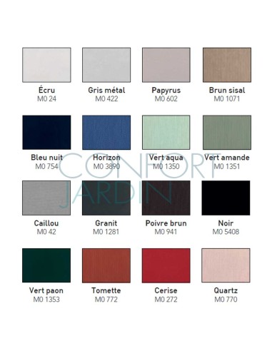 Parasol Cortina 2 x 2 m - mât anodisé - VLAEMYNCK