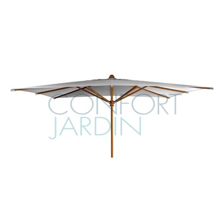 Parasol KOTO 300 x 200 cm - mât en bois koto - VLAEMYNCK