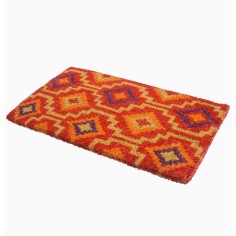 Paillasson antidérapant Lhasa Kilim en fibre coco- Fab Hab