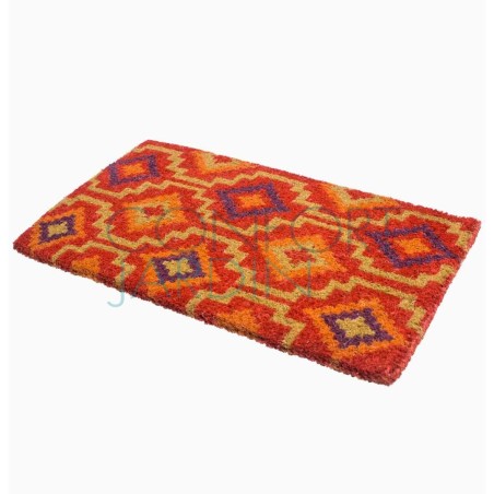 Paillasson antidérapant Lhasa Kilim en fibre coco- Fab Hab