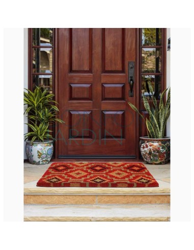 Paillasson antidérapant Lhasa Kilim en fibre coco- Fab Hab