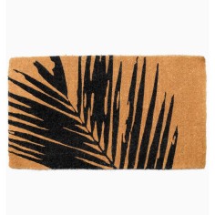 Paillasson antidérapant Summertime Palm Leaf en fibre coco- Fab Hab