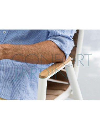 Fauteuil bas en teck Pilotis - Vlaemynck