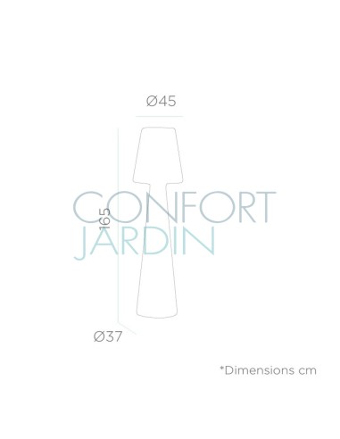 Lampe d'extérieur sur pied - LOLA - 165 cm - NEW GARDEN