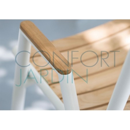 Fauteuil bas en teck Pilotis - Vlaemynck