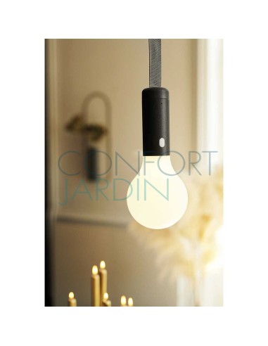 Lampe sans fil - H24 Aplô - carbone - FERMOB