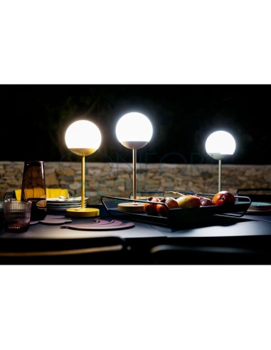 Lampe à poser Led - MOOON - muscade - FERMOB